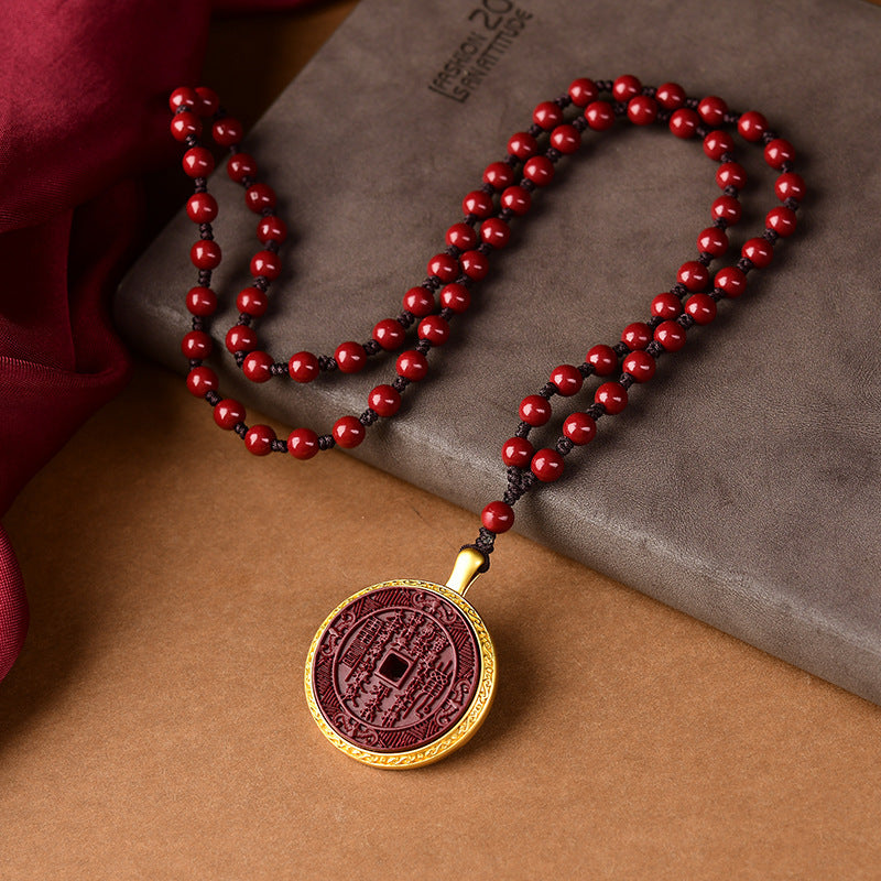 Mountain ghost coin pendant